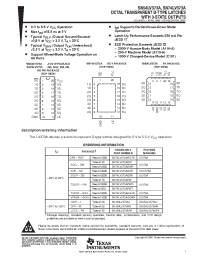 Datasheet SN54LV373A manufacturer TI